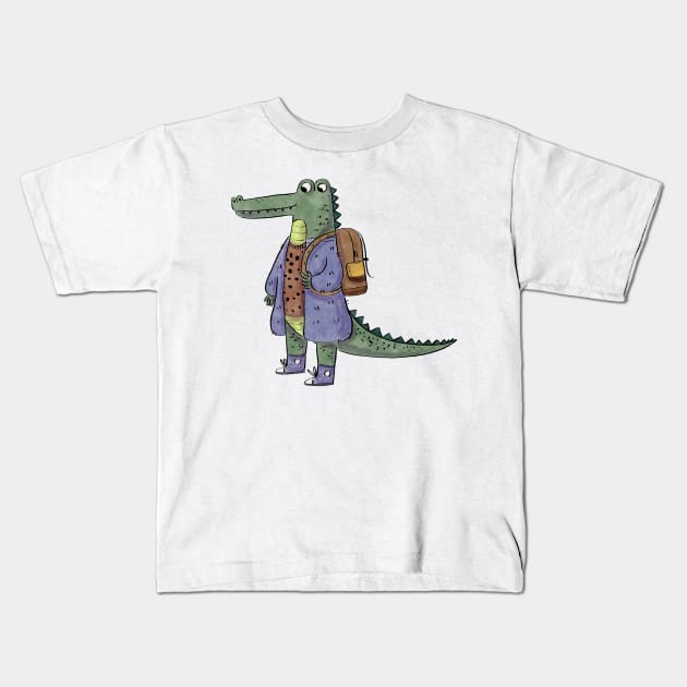 Croc Kids T-Shirt by Auvrea Studio